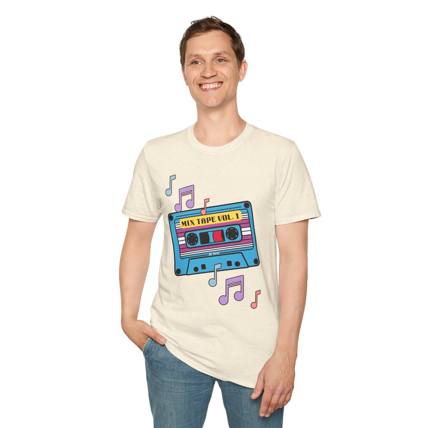 Retro Mix Tape T-Shirt - Unisex Softstyle Tee for Music Lovers