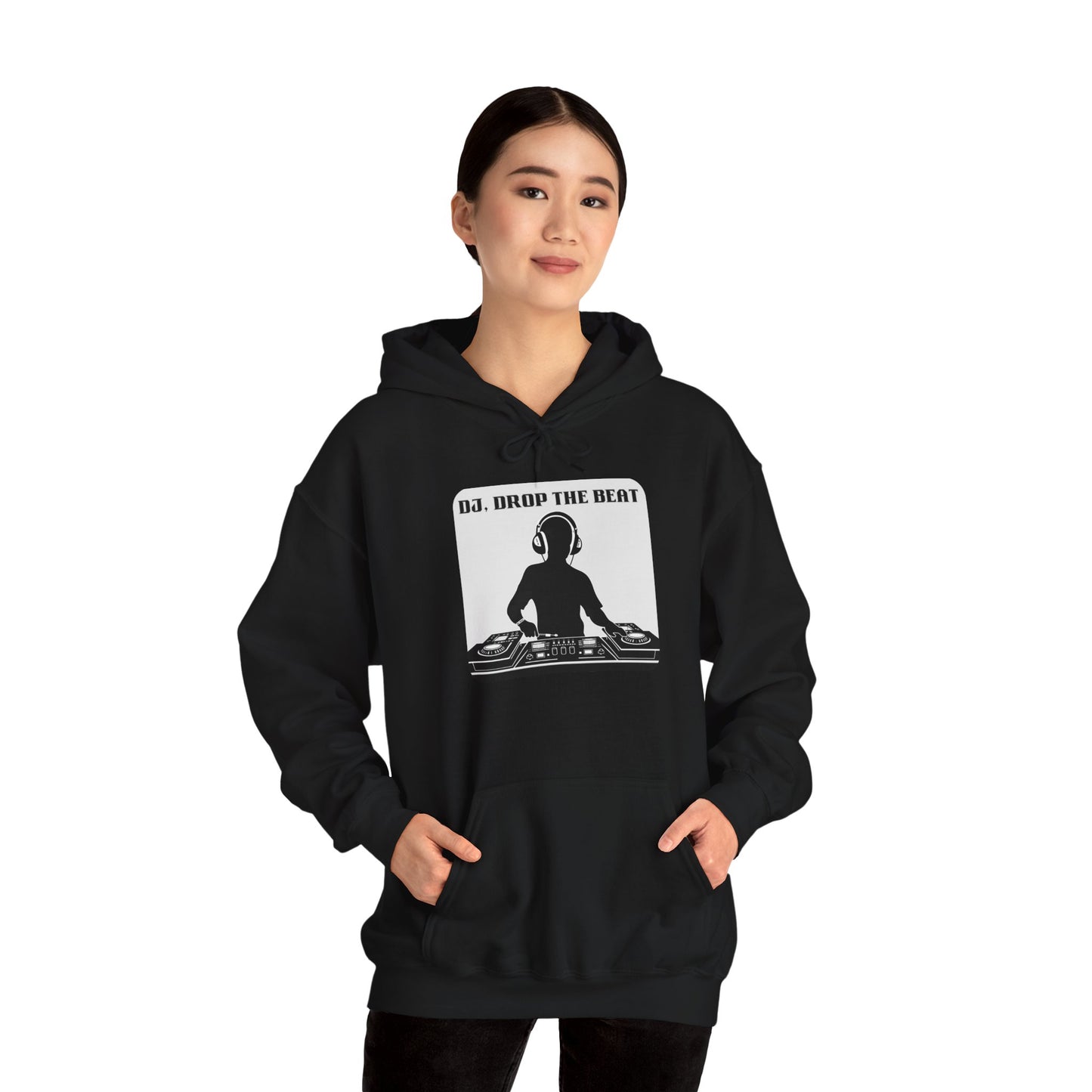 DJ Drop The Beat Unisex Hoodie - Heavy Blend Sweatshirt for Music Lovers