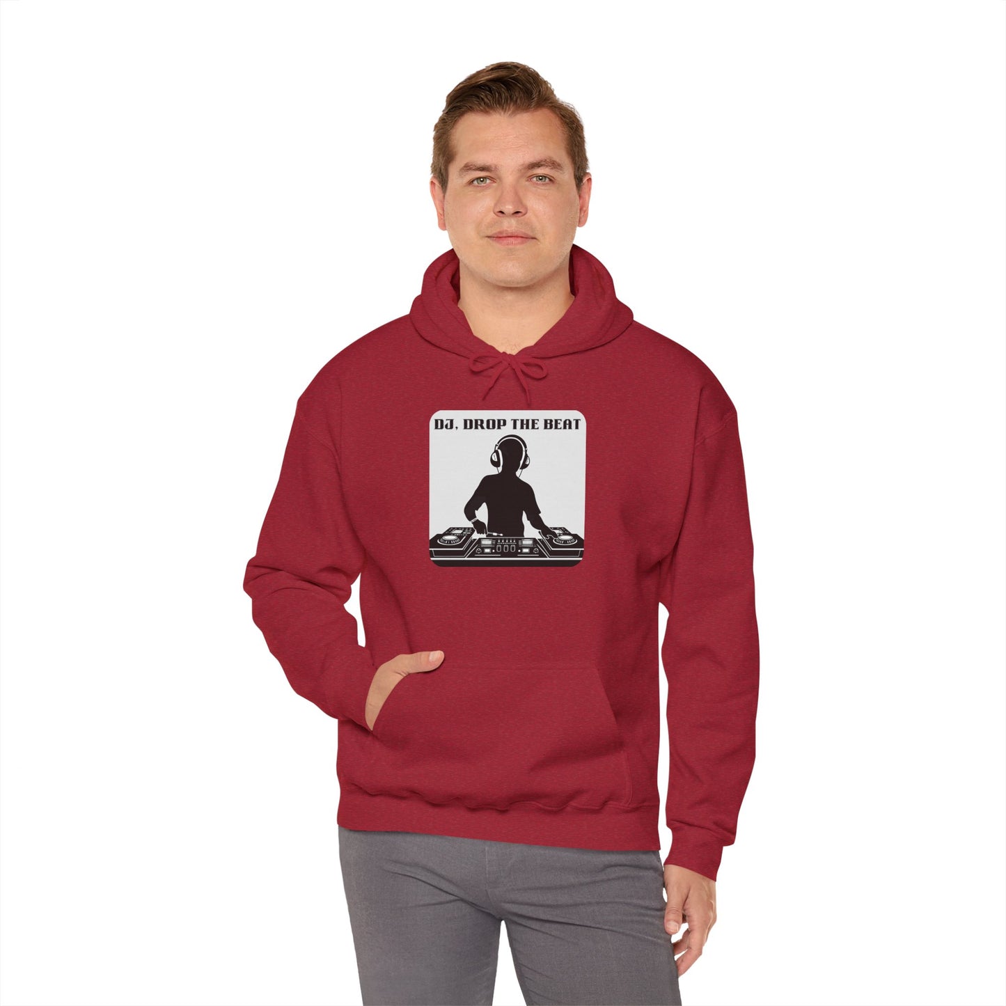 DJ Drop The Beat Unisex Hoodie - Heavy Blend Sweatshirt for Music Lovers