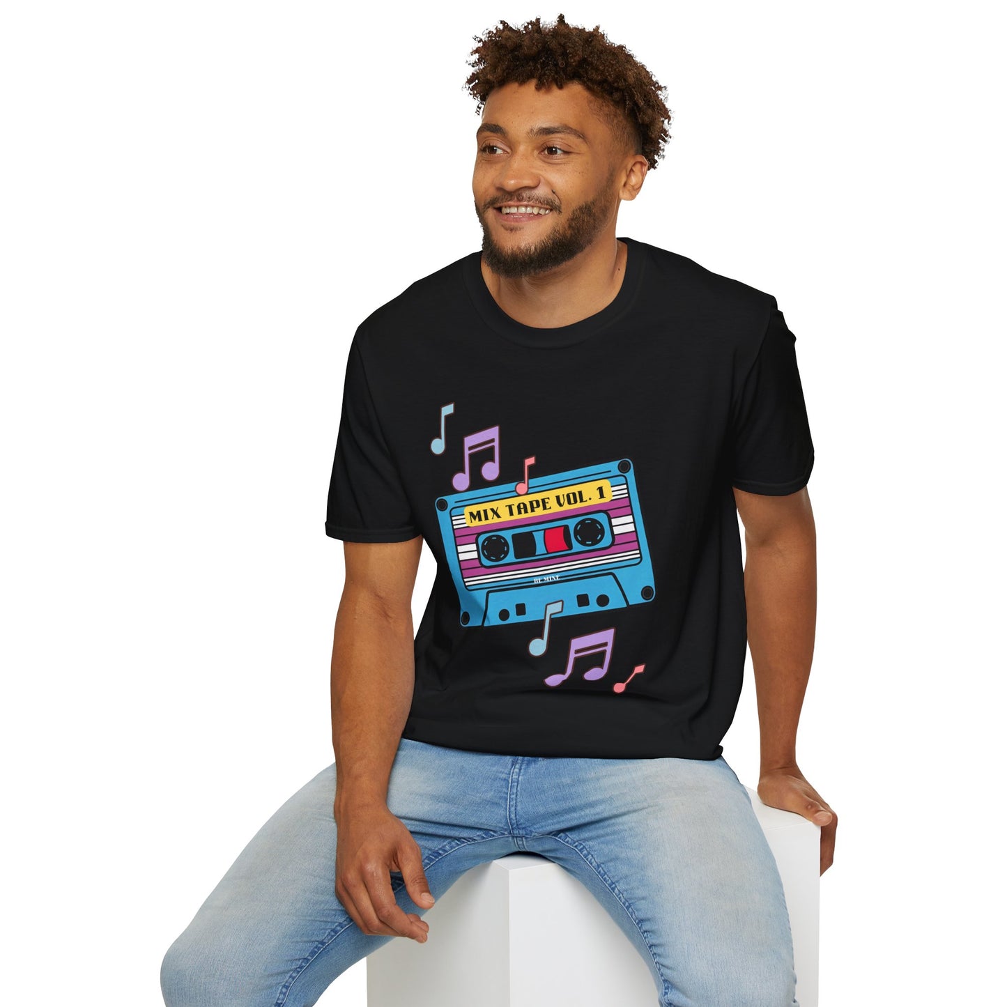 Retro Mix Tape T-Shirt - Unisex Softstyle Tee for Music Lovers