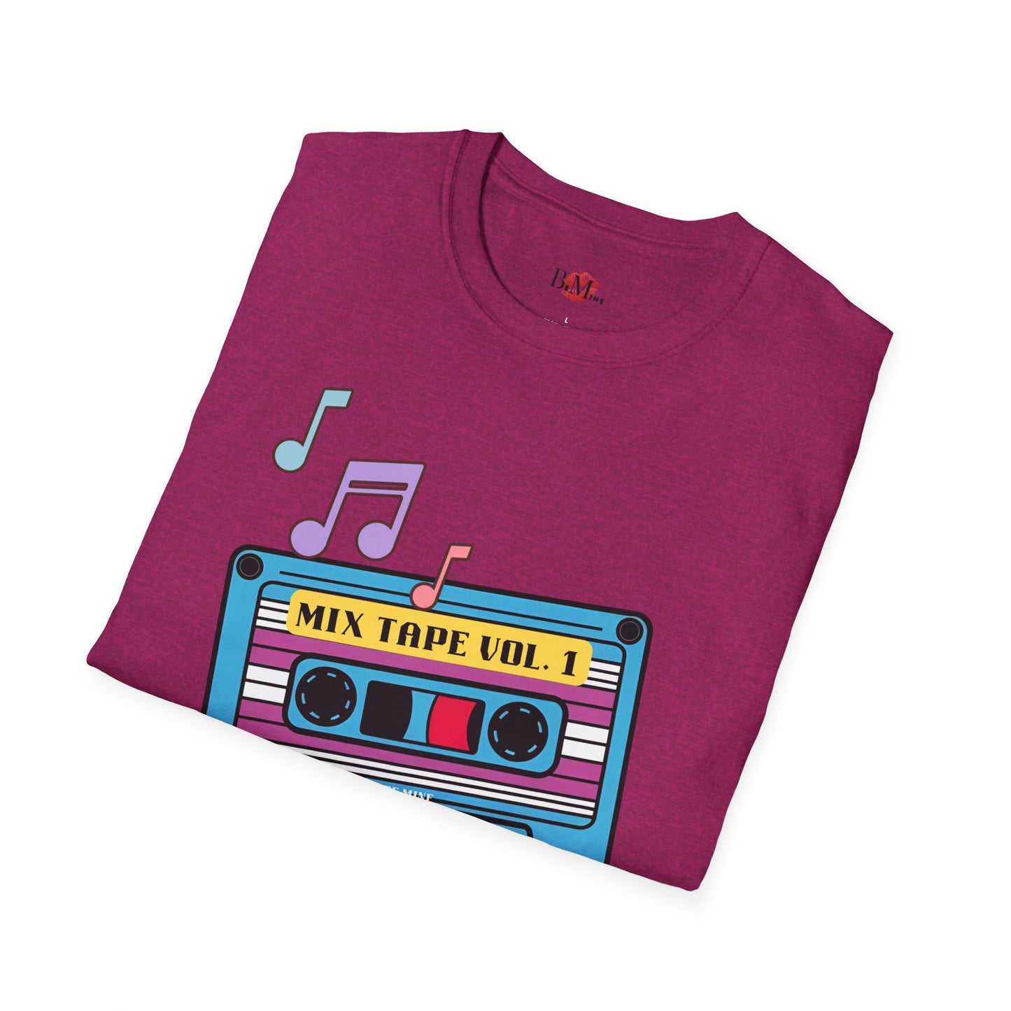 Retro Mix Tape T-Shirt - Unisex Softstyle Tee for Music Lovers