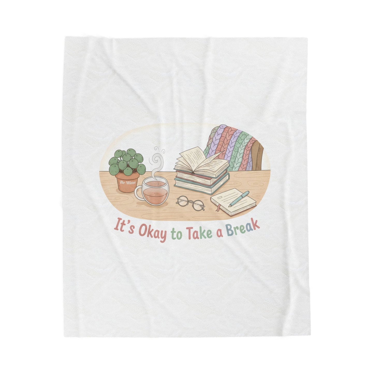 It’s Okay to Take a Break Blanket | burnout self care, rest is productive