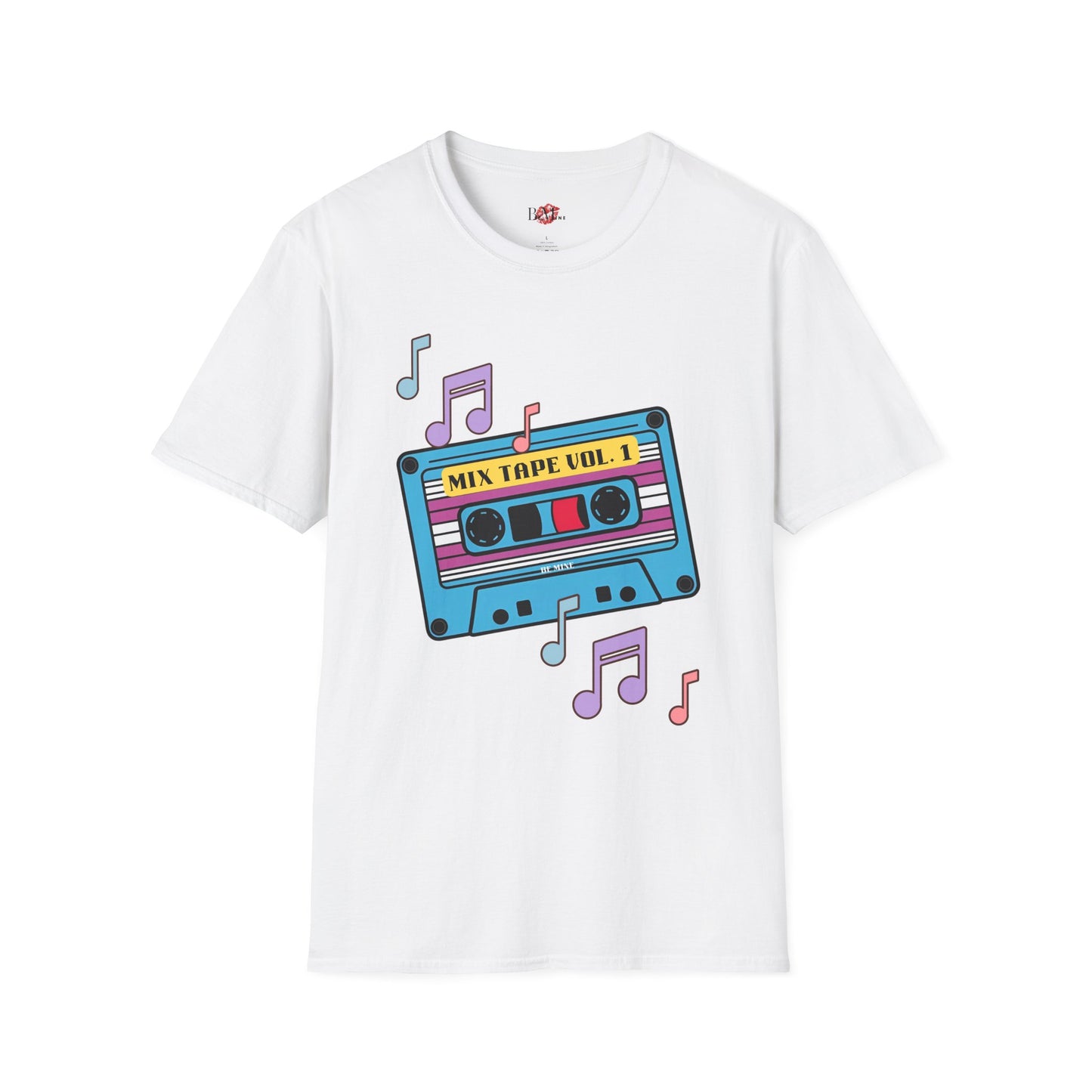 Retro Mix Tape T-Shirt - Unisex Softstyle Tee for Music Lovers