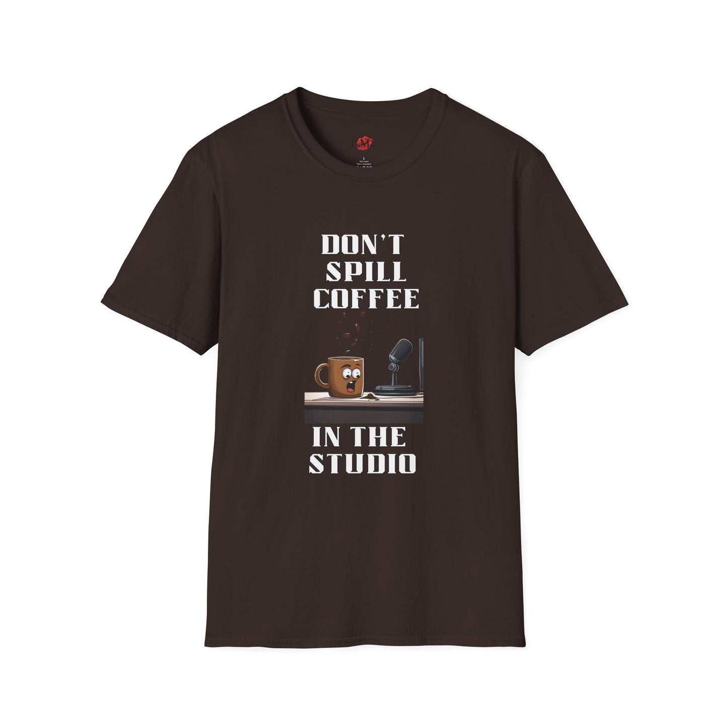 Don't Spill Coffee in the Studio Unisex Softstyle T-Shirt