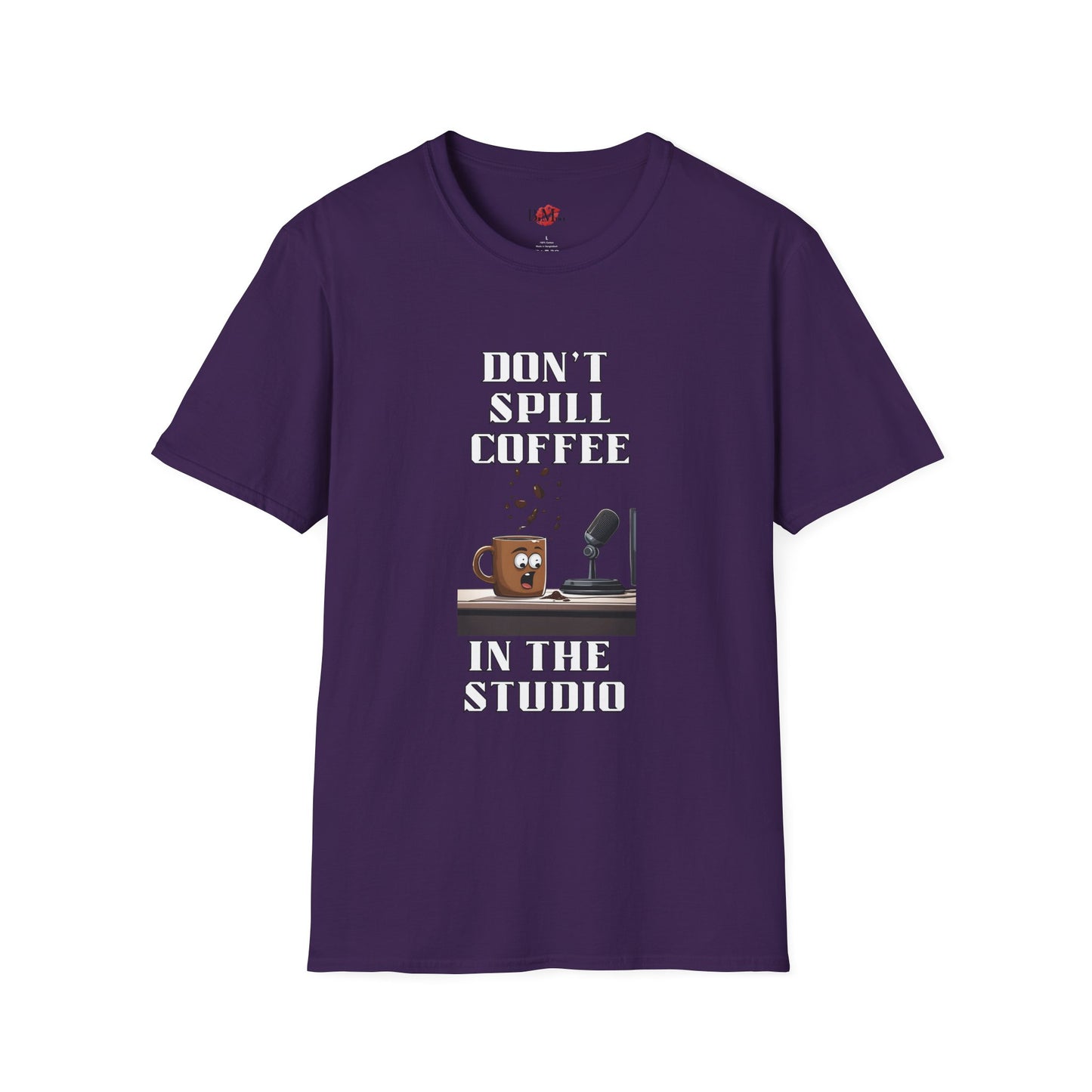 Don't Spill Coffee in the Studio Unisex Softstyle T-Shirt