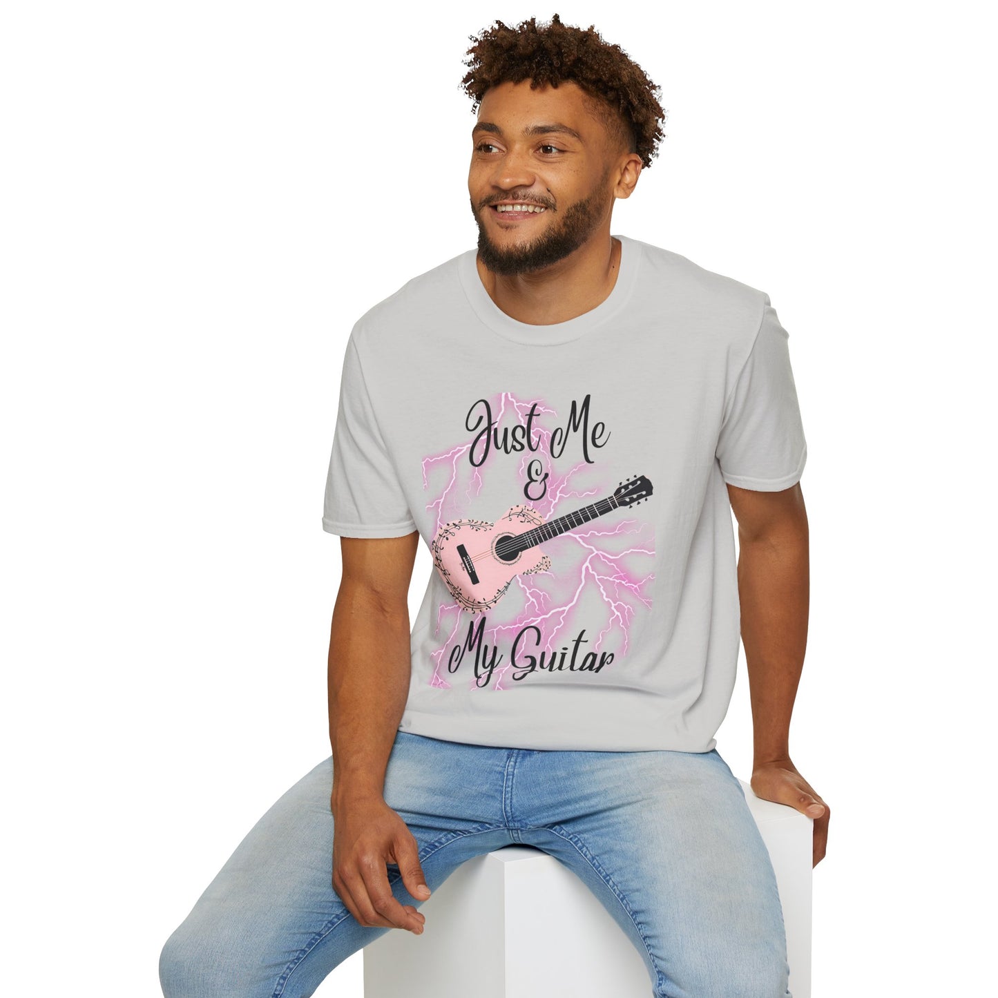 Guitarist Unisex T-Shirt - Just Me And My Guitar Design