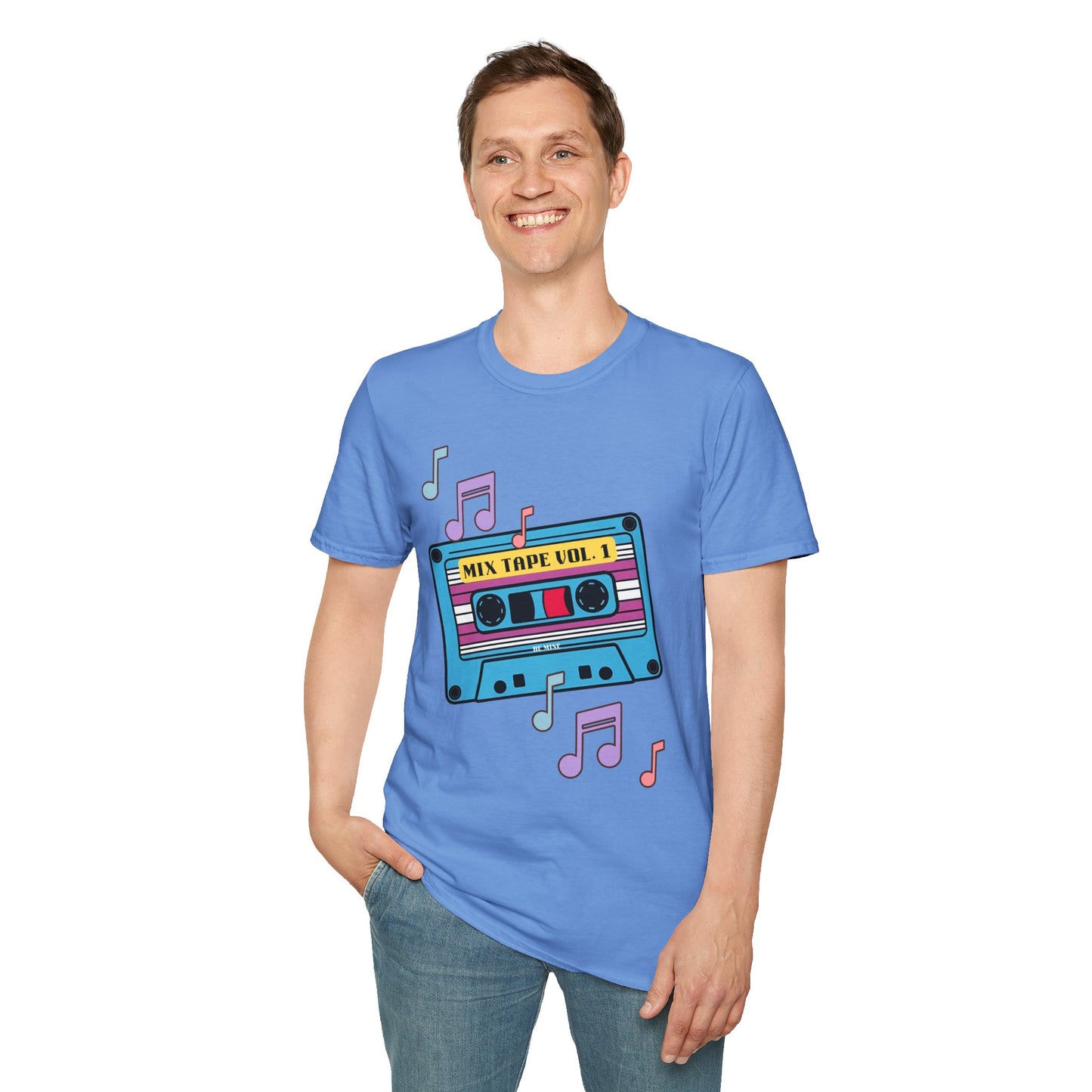 Retro Mix Tape T-Shirt - Unisex Softstyle Tee for Music Lovers