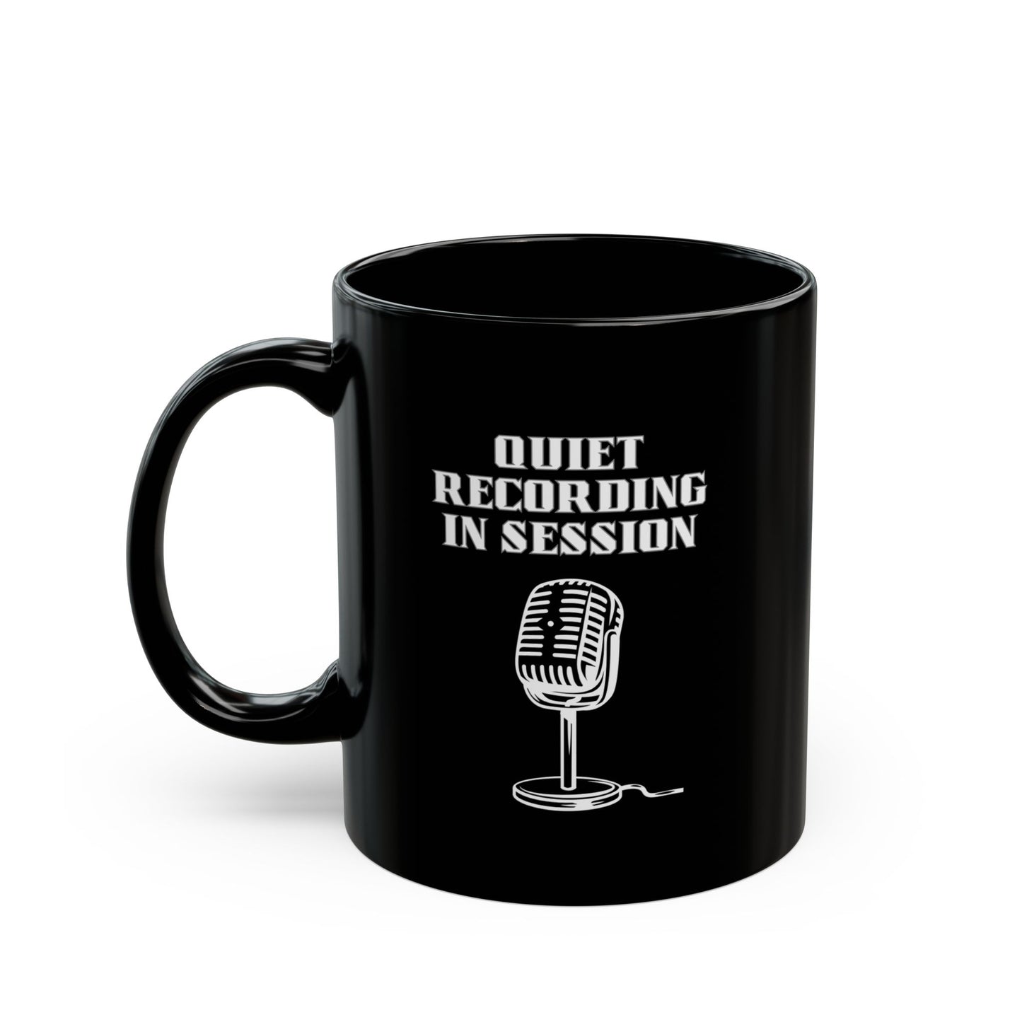 Mug Quiet Recording in Session Black 11oz 15oz