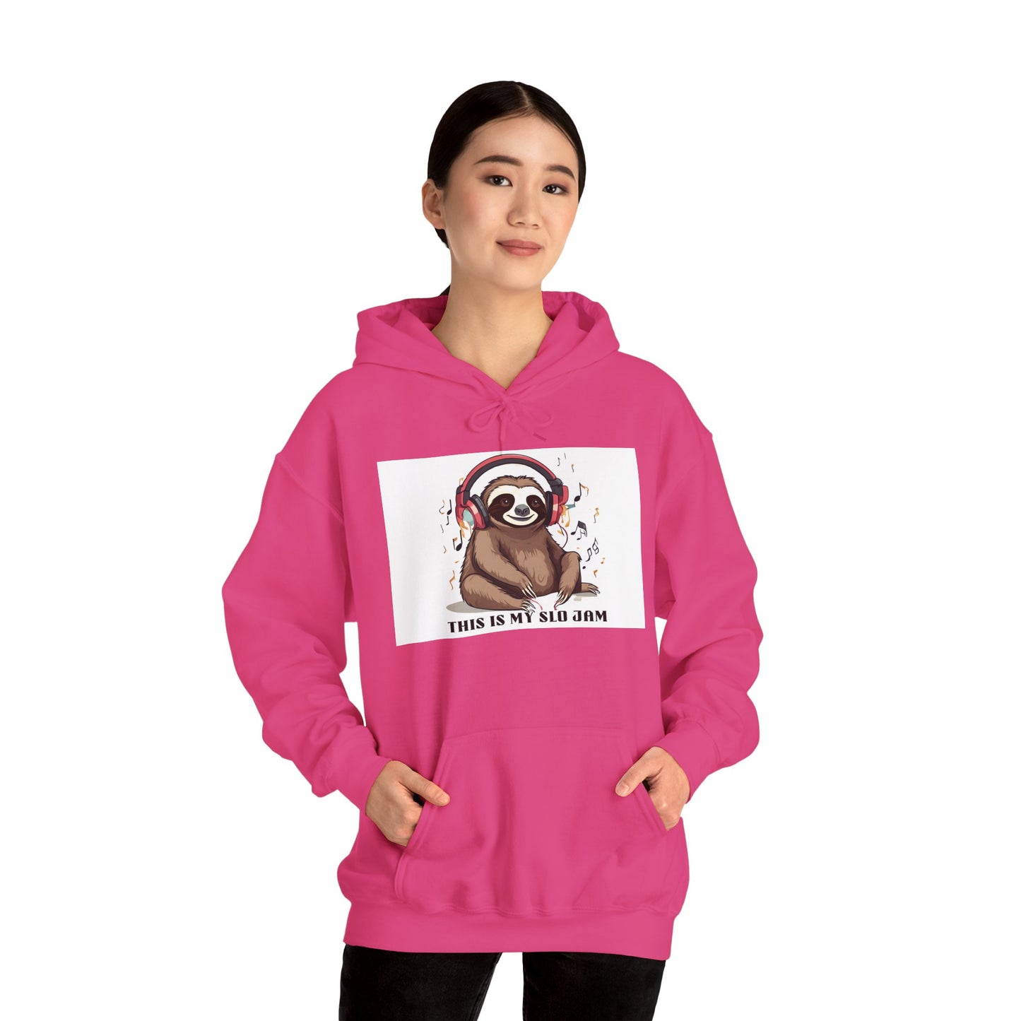 Sloth Heavy Blend Hoodie - Slo Jam Design