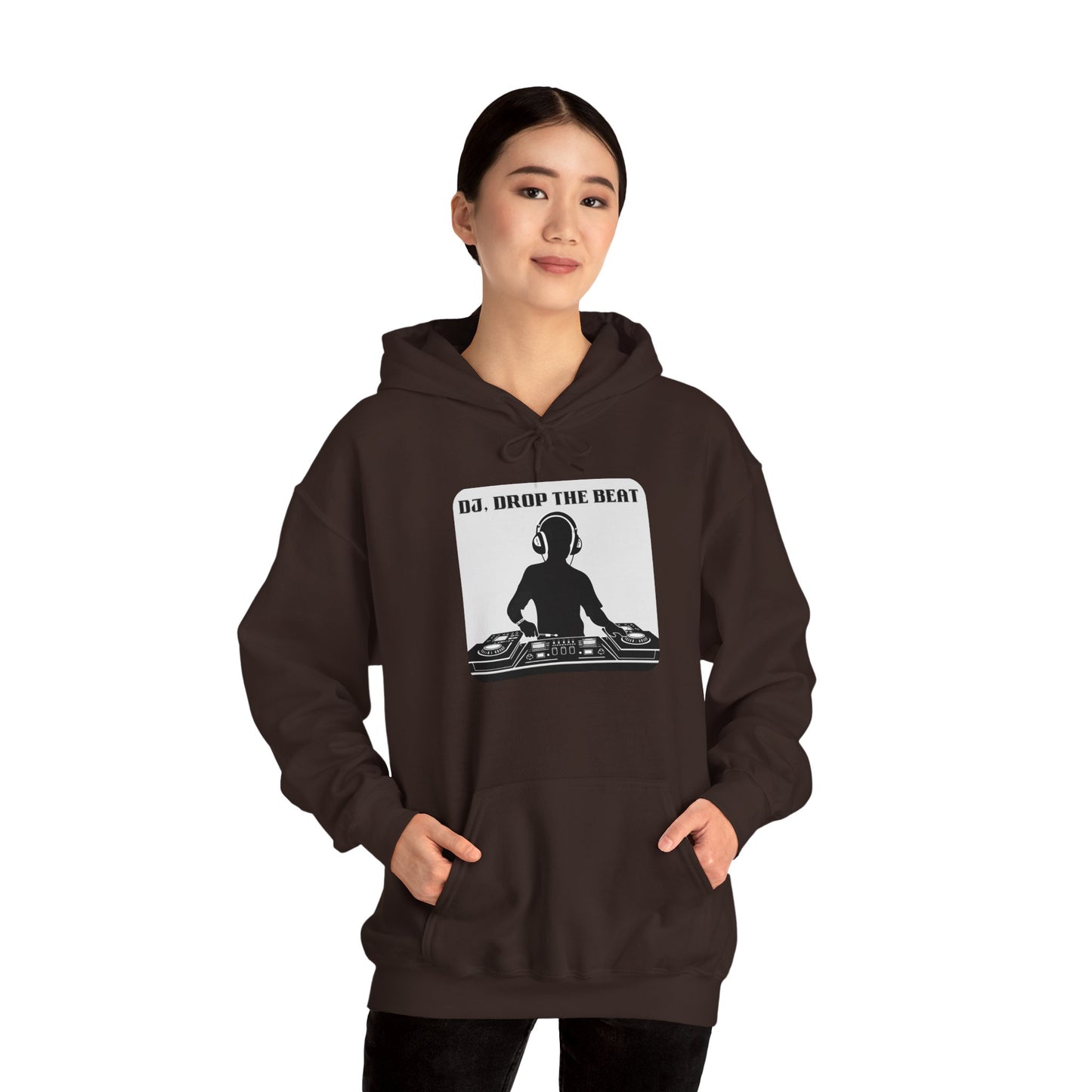 DJ Drop The Beat Unisex Hoodie - Heavy Blend Sweatshirt for Music Lovers