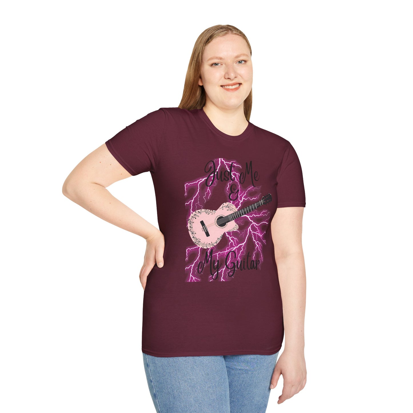 Guitarist Unisex T-Shirt - Just Me And My Guitar Design