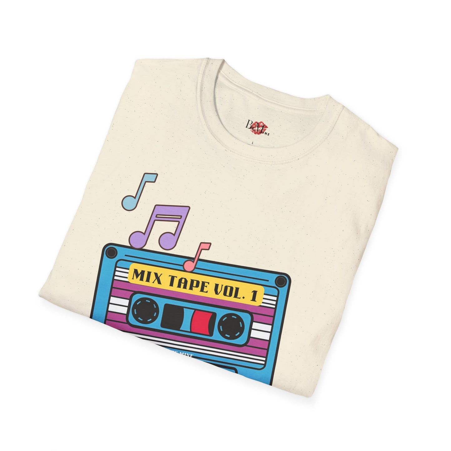 Retro Mix Tape T-Shirt - Unisex Softstyle Tee for Music Lovers