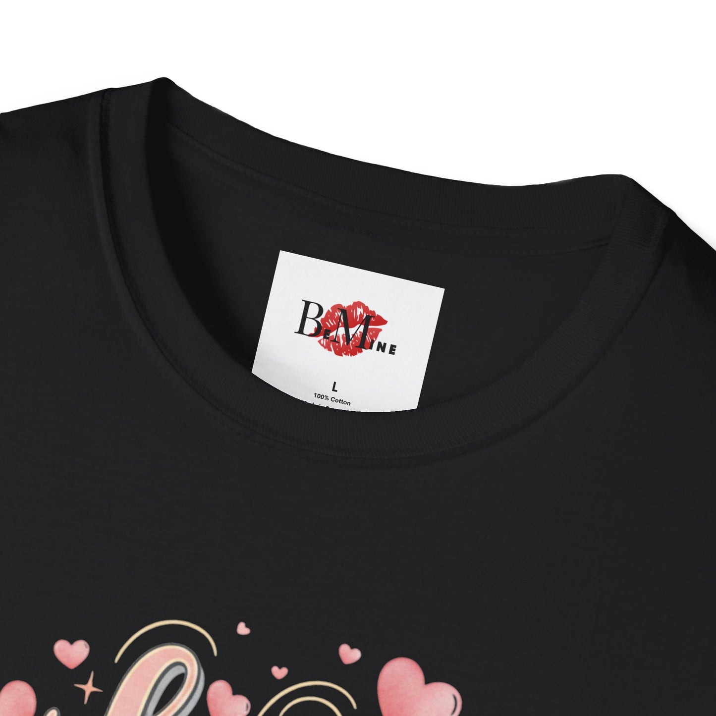 T-Shirt — "Love is in the Air" Pink Heart Graphic