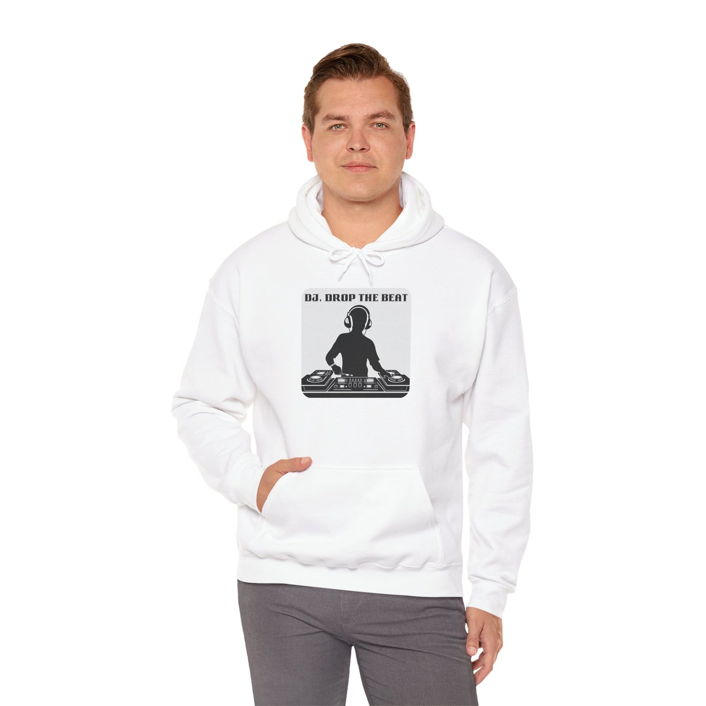 DJ Drop The Beat Unisex Hoodie - Heavy Blend Sweatshirt for Music Lovers