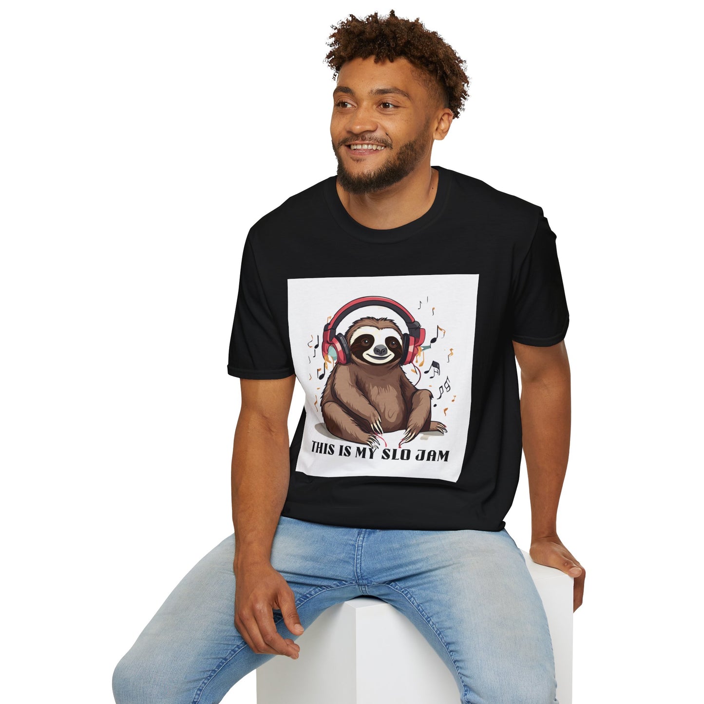 Sloth Softstyle T-Shirt - 'This is my Slo jam sloth'